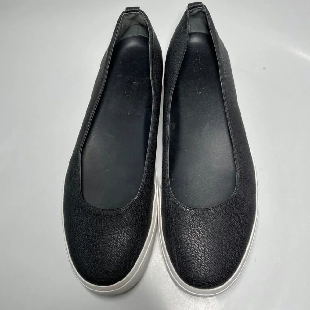Calvin Klein Janie Platform Flats Black/White